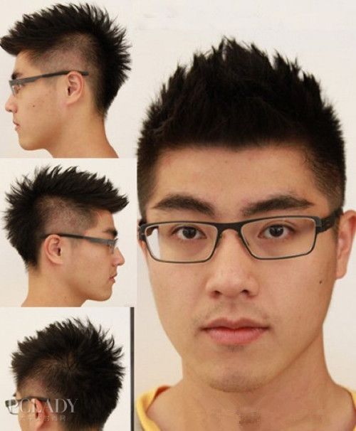 "四眼男"的福音 看眼镜如何搭配发型图片