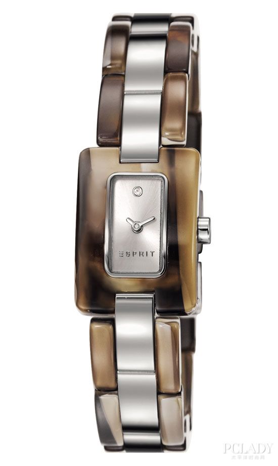 Esprit Timewear方型手镯腕表《Desert Tortois