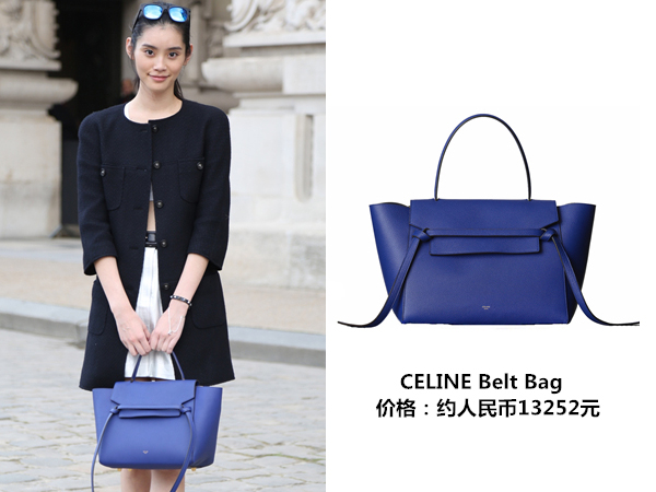 中国超模背celine belt手袋气场倍增