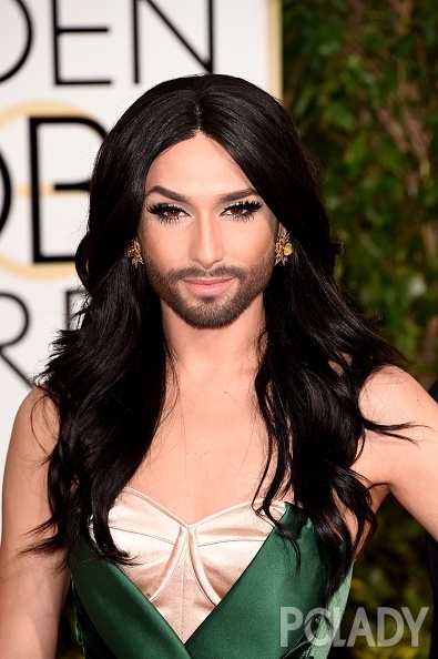 知名的大胡子变性女歌手肯奇塔·沃斯特(conchita wurst)以