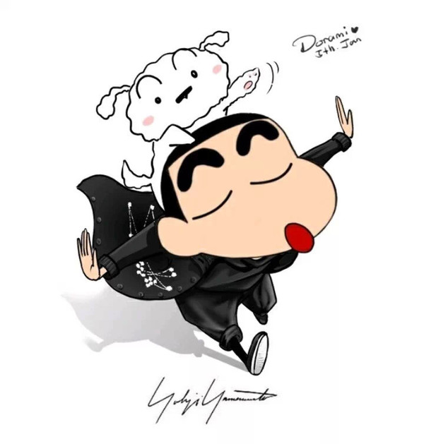简直萌翻了,当蜡笔小新和樱桃小丸子穿上alexander wang,givenchy