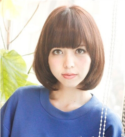 方脸甜美齐刘海 5款韩式发型巧修颜
