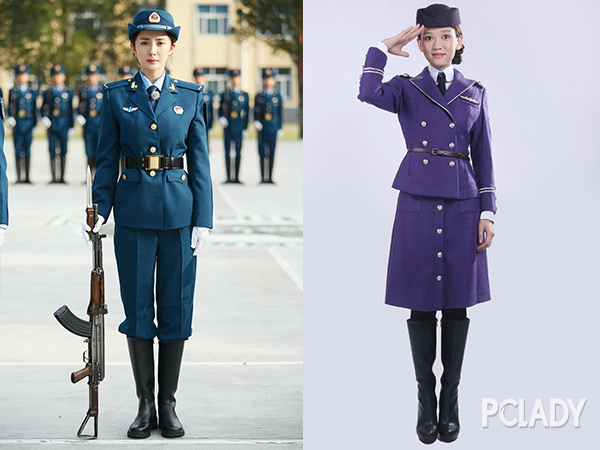 女星制服发型大pk 杨幂郑爽女星穿制服发型谁最美