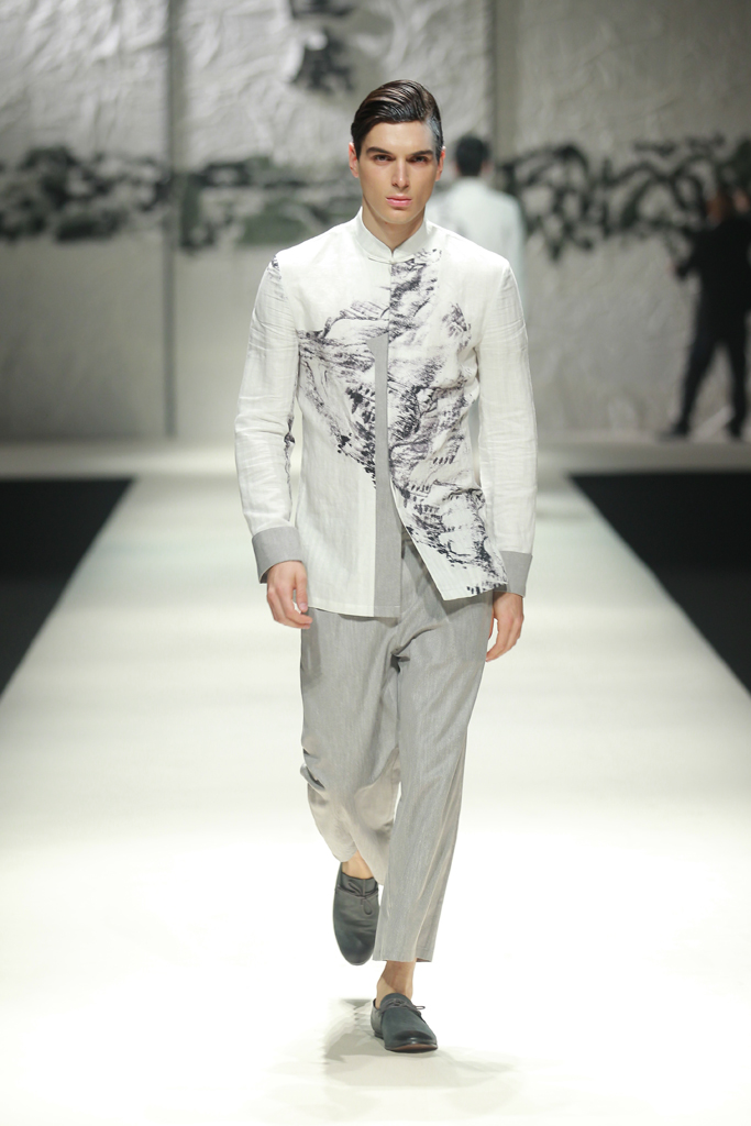 现代中式时尚 圣达威2012春夏男装