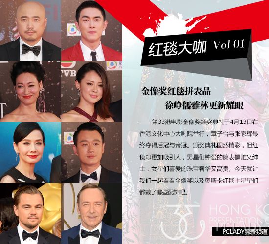 红毯大咖：奖典礼红毯拼表品 快来看看徐峥、林更新都戴什么表