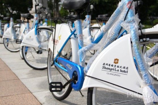 广州香格里拉捐赠自行车推动绿色环保生活