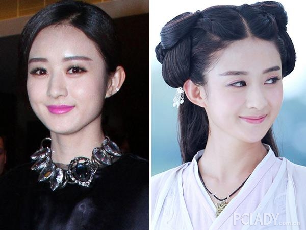 女星,在她刚出道的时候,小编确实有点诧异,有点婴儿肥的小圆圆脸型,在